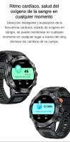 Reloj Inteligente Militar 2024 para Hombres con Llamadas, Smartwatch Deportivo con más de 100 Deportes, Reloj de Fitness, Monitor de Oxígeno en Sangre, Frecuencia Cardíaca y Sueño, Impermeable IP68, Compatible con Teléfonos Android iPhone Samsung Xiaomi - details 14