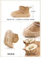 Botas de nieve nuevas para niño, engrosadas, grandes, zapatos de algodón, botas de niña - details 6