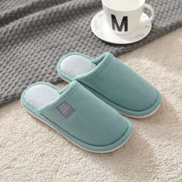 Zapatillas de algodón, zapatillas térmicas caseras para hombres japoneses de invierno para mujeres - 1