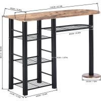 Juego de Mesa de Cena Plegable para 2 Personas Mesa de Cocina Pequeña con Sillas Plegables - details 4