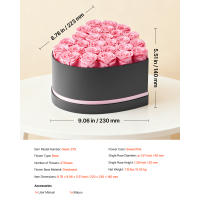 SucceBuy 27 Rosas Preservadas en una Caja en Forma de Corazón, Ramo de Flores de Larga Duración, Regalo para Mujeres, Esposas, Madres, Cumpleaños, Aniversario, Día de San Valentín, Navidad, Rosa - details 5