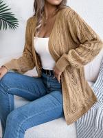 Suéter de Punto para Mujer Primavera Otoño Estilo Suelto, Manga Larga, Moda de Oficina, Crochet Ligero - details 5