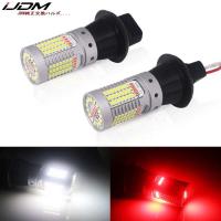 IJDM coche T20 LED blanco/rojo de doble Color Canbus W21W 7440 3156 1156 P21W bombillas led para luces de marcha atrás de respaldo de coche y lámpara antiniebla trasera - details 0