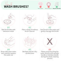 Brocha de Limpieza Facial DUcare Duo End Herramientas de Maquillaje Cosmético Para Base y Corrector de Rostro Tipo de Artículo Único - details 9
