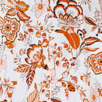 Vestidos largos bohemios para mujer, cuello en V, sin mangas, cintura alta, Maxi, estampado naranja, playa, S - details 11