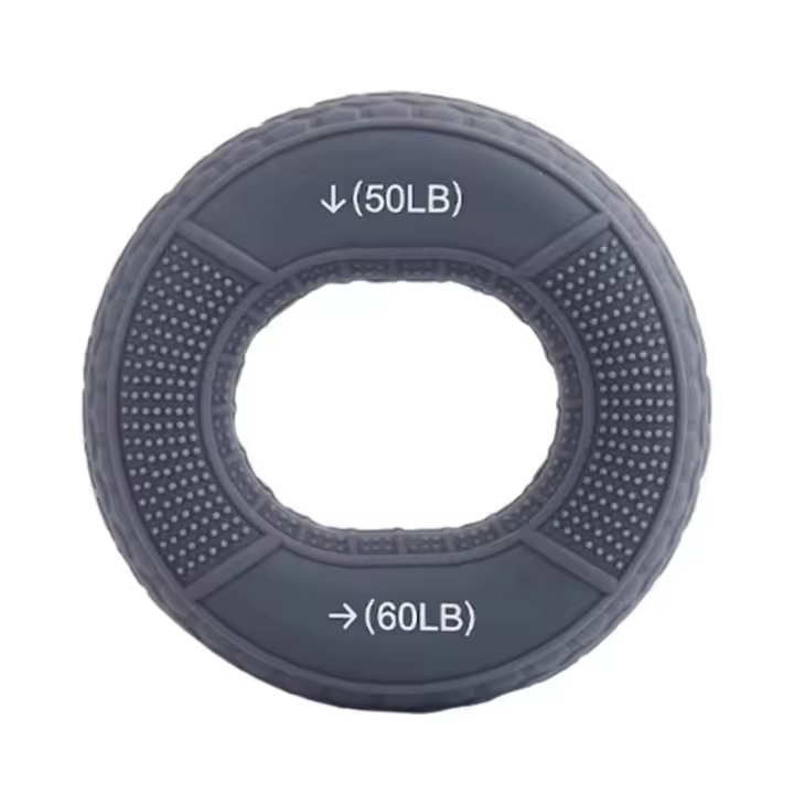 Agarre de silicona, anillo de fuerza de agarre de silicona, fuerza de muñeca, 20-80LB, anillo de agarre de mano, correctores de dedo, entrenamiento de potencia - 1