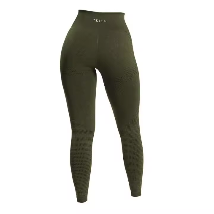 TKITK Vital-2.0 Malla sin costuras para mujer, calcetines de entrenamiento suaves, Fiess Three, pantalones de yoga, ropa de gimnasio de cintura alta, pantalones LICRA - 1
