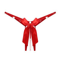 Lencería Sexy, Tanga sexual para mujer, ropa interior íntima, llamada de la noche, vendaje Sissy, bragas con perlas, Tanga porno, pantalones de pijama negros - details 9