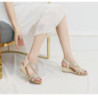 Zapatos bohemios de talla grande para mujer, zapatos de verano ligeros y sencillos para mujer, sandalias de tacón de cuña, zapatos de madre para mujer - details 0