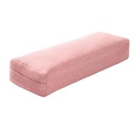 Almohada de Yoga suave y lavable, poliéster, Rectangular, portátil, refuerzo para dormir, suministros de Fitness, Rosa - details 0