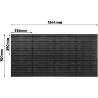 Sistema de Almacenamiento para Herramientas y Cajas Apilables Placas de Pared Extra Fuertes PAFEN Estante Vertical (Rojo/Negro) - details 11
