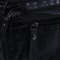 Negro multicapa para mujer, práctico bolso bandolera de gran capacidad - details 5