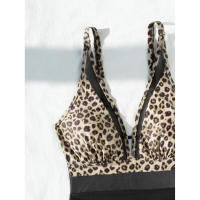 Bañador negro de una pieza para mujer, traje de baño de realce con Control de barriga, Tankini de una pieza - details 40