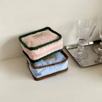 Bolsa de cosméticos portátil de Color contrastante, billetera con cremallera, monedero de Color sólido, bolsa de almacenamiento de pañuelos sanitarios suave y ligera - details 27
