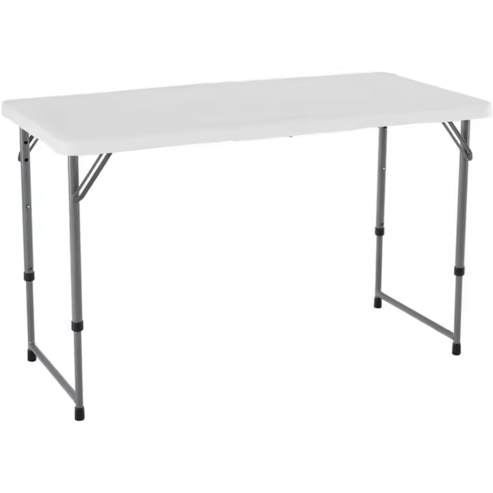 Mesa plegable multiusos ultrarresistente 122x61x56 - 91,5 cm - 1