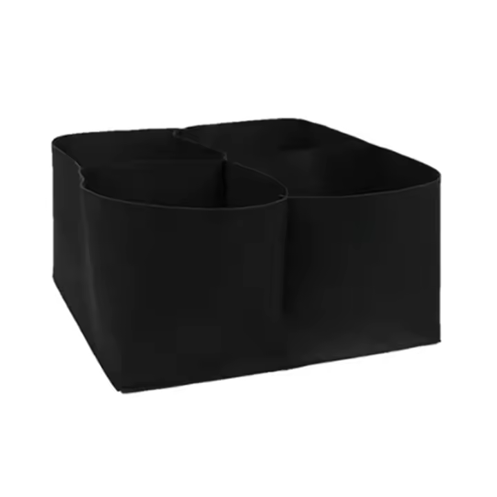 Bolsa de plantación Rectangular de fieltro para verduras, flores, bolsillos de cama de jardín elevados, bolsas de cultivo de plantas cuadradas multirejilla S - 1