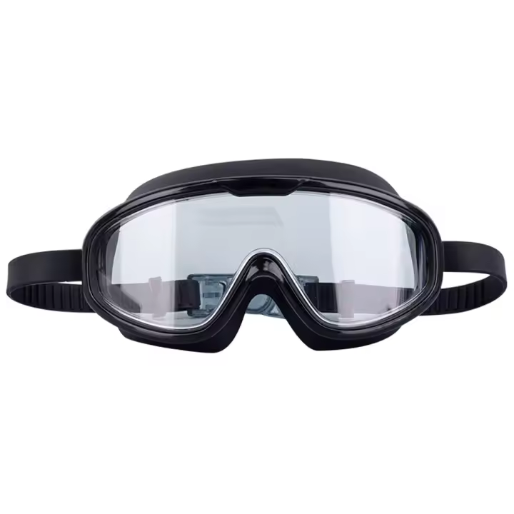 Swimming Goggles Silicone Swim Glasses Big Frame Anti-fog Eyewear - 1