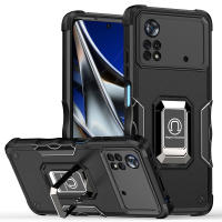 Funda de armadura de absorción de impacto para Xiaomi, carcasa de Metal con soporte de TPU para coche, POCO M4 Pro X4 Pro X3 NFC A1 Plus Redmi Note 12 11 10 Mi 11T - details 7
