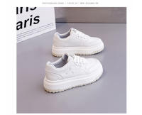Zapatos Blancos De Cuero Con Plataforma De Zapatos De Mujer, Nuevos Zapatos Deportivos Casuales De Moda - details 11