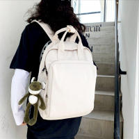 Mochila de nailon Unisex, mochila informal de gran capacidad para viaje escolar - details 6