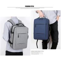 Mochila de viaje clásica para hombre, morral de negocios expandible con USB, bolsa de gran capacidad para ordenador portátil, impermeable, a la moda - details 28