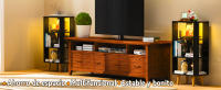 Rcynview Mesa de noche LED Madera Forma rectangular Almacenamiento Iluminable en 16 colores - details 4