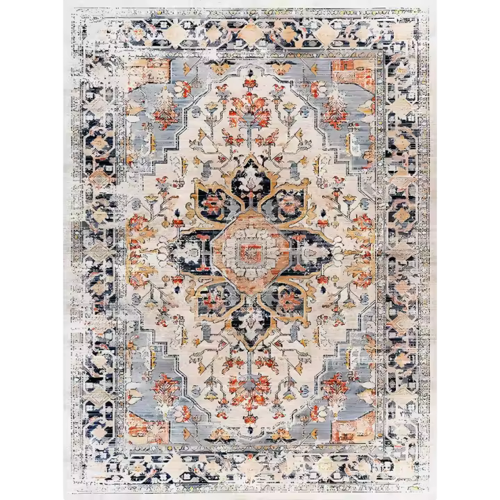 Alfombra de área: alfombra de salón antideslizante y lavable, alfombras decorativas para dormitorio, comedor, - 1