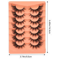 Pestañas de simulación suaves, maquillaje cómodo, fácil de usar, fiesta diaria, viaje, 7 pares - details 3