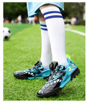 Zapatos de fútbol de marca para niños, zapatillas de fútbol antideslizantes para entrenamiento de campo de césped, tenis de fútbol, zapatillas de fútbol a la moda para niños - details 10