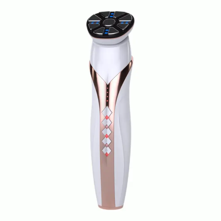 Masajeador Facial para el rejuvenecimiento de la piel, Radio de mesoterapia EMS LED, Lifting Facial, vibración Sónica, eliminación de arrugas, herramientas RF antienvejecimiento - 1