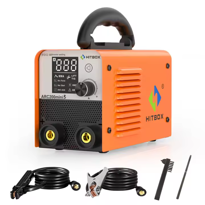 HITBOX-máquina de soldadura ARC200 2 en 1, MMA LIFT TIG, MINI soldador portátil para el hogar, arranque en caliente, inversor IGBT, pantalla Digital LED - 1