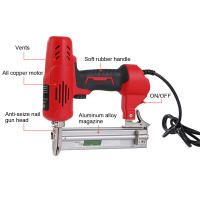 Pistola de Clavos Eléctrica de Alta Potencia de 2400W Herramienta de Carpintería para Marco - details 1