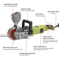 Fresadora para muchos, 4kW, 7500rpm, máquina de corte, para cortar mármol, granito,hormigón, con hoja de sierra - details 8