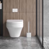 Escobillas de baño y Portaescobillas de Inodoro, Cepillo y Soporte para WC, Silicona, eficiencia profesional, limpieza profunda - details 0
