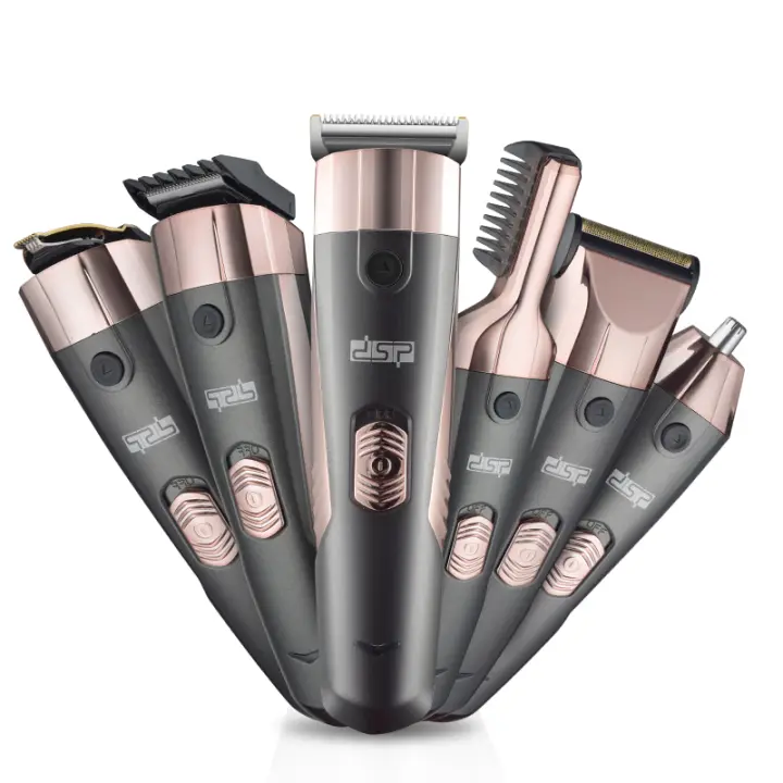 Kit de aseo todo en uno para hombres, recortador de pelo y barba, cortadora de pelo eléctrica corporal, máquina para cejas, nariz y oreja - 1