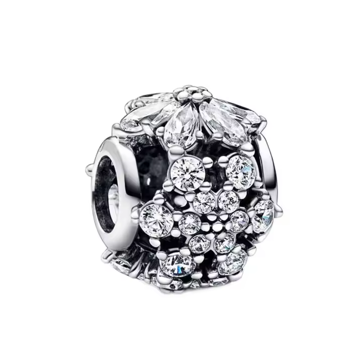 Colgante de Cristal Radiante de Plata Esterlina 925 Nuevo Diseño de Verano 2024 para Pulsera Collar - 1