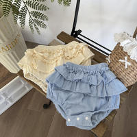 Vestido de verano para niña, traje de falda de Pastel dulce, top halter, falda de princesa linda, conjunto de dos piezas - details 3