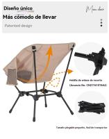 Silla reclinable jardin terraza portatil multifunciónal aire libre familiares party Camping - details 7