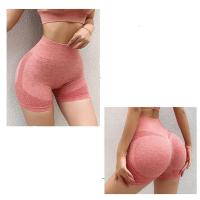 Pantalones cortos deportivos de cintura alta para mujer, mallas push up para gimnasio, ropa de yoga - details 4
