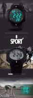 Reloj Deportivo de Lujo Premium Reloj Militar LED Impermeable Pulsera de Cuero - details 2