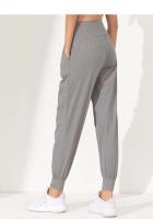 Pantalones de Yoga para Mujer de Secado Rápido Suelto, Cansado, Plisado, Bolsillos, Para Correr, Capris, Pantalones Deportivos - details 21