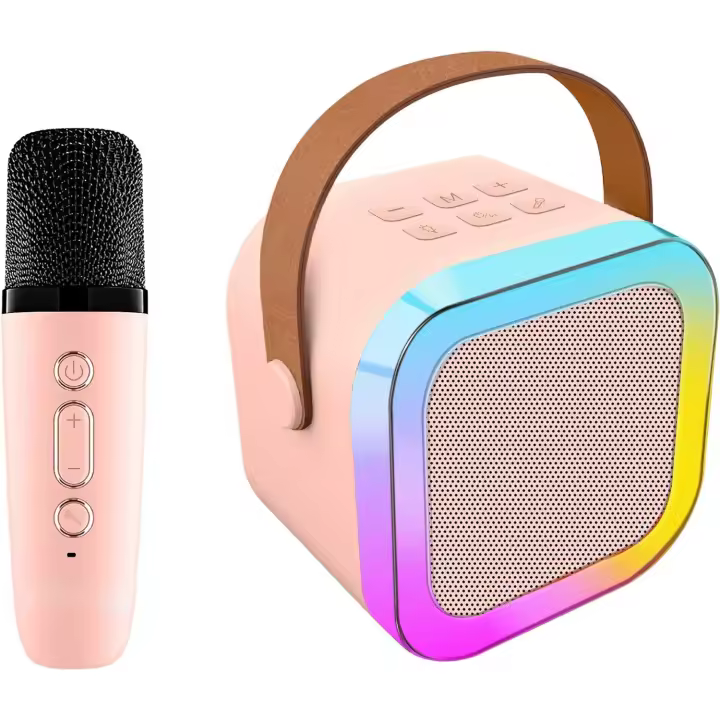 Máquina de Karaoke para Niños Micrófonos Inalámbricos Regalo de Cumpleaños Perfecto para Niñas de 4-12 Años Juguetes y Juegos de Música - 1
