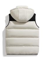 Hombre Chaleco Acolchado Chaleco de Poliéster con Capucha Impermeable, Acolchado, Diseño de Bloque de Color, Sin Mangas, Para Hombres y Mujeres Adecuado para Otoño/Invierno - details 3