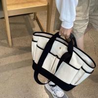Bolsa de mamá de gran capacidad, versátil, bandolera para madre y bebé, bolsa de salida portátil de lona ligera, bolso de mano. - details 9