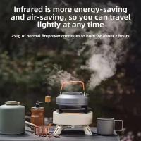 Estufa que acampa a prueba de viento infrarroja portátil al aire libre tipo caja, gas de alta potencia de 4000W, estufa de gas - details 2