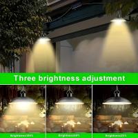 Luces solares al aire libre de interior, luces solares 3 acogedoras con temperaturas de color, a prueba de agua, Encendido automático, 1 ud. - details 4