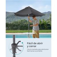 Sombrilla de Jardín 300 cm, UPF 50+, Parasol, 30 ° de Inclinación en dos Direcciones, con , para Patio, Terraza, , Piscina, sin Base, Beige GPU30BE - details 77