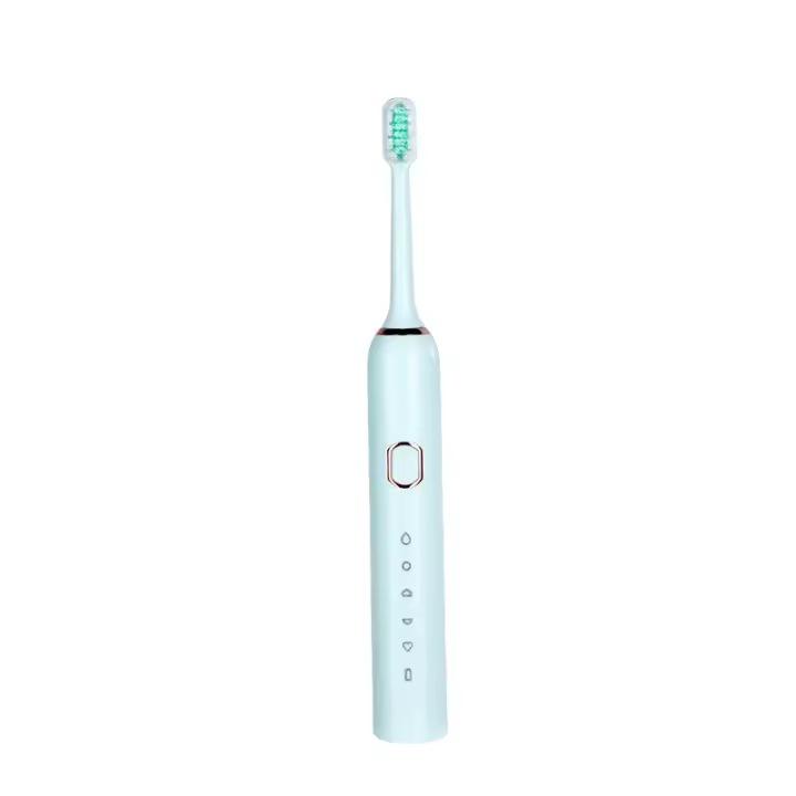 Cepillos de Dientes Automáticos Inteligentes Bpfire para Adultos 5 Modos Carga USB Resistente al Agua Cabezas de Limpieza de Dientes de Plástico Medio Rigor - 1