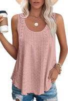 BUNO-2025 Novedad de verano, camisas para mujer, cuello redondo, sin mangas, Color sólido, camisetas sin mangas informales holgadas, blusas blancas para fiesta en la playa, camisas para mujer - details 25