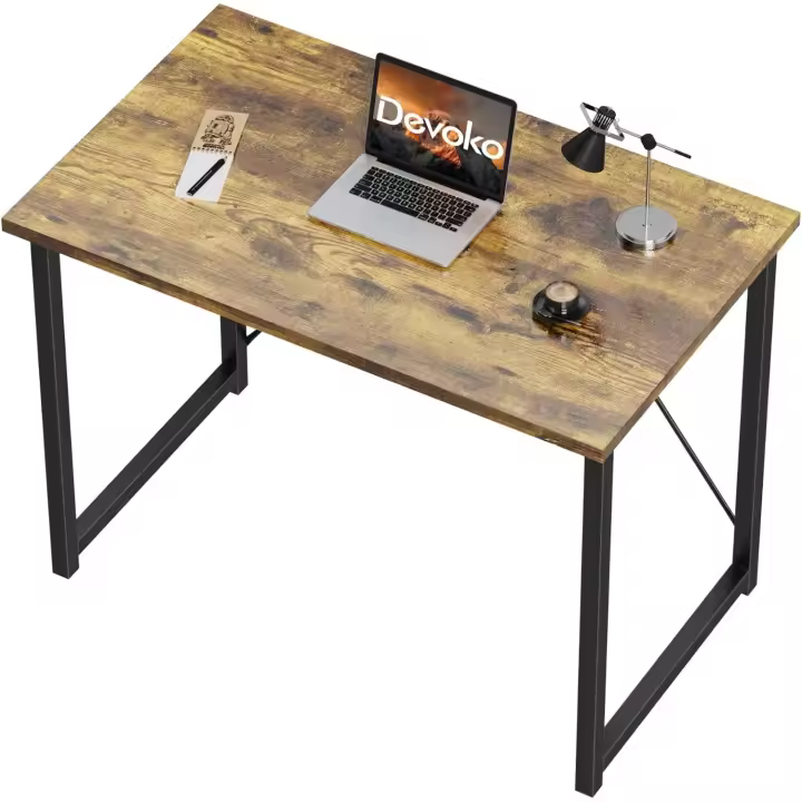Ornador 100 x 50 x 73 cm Mesa Oficina en casa para Ornador portátil Mesa Diseño Industrial Blanco - 1